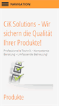 Mobile Screenshot of cik-solutions.com