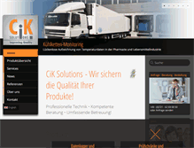 Tablet Screenshot of cik-solutions.com